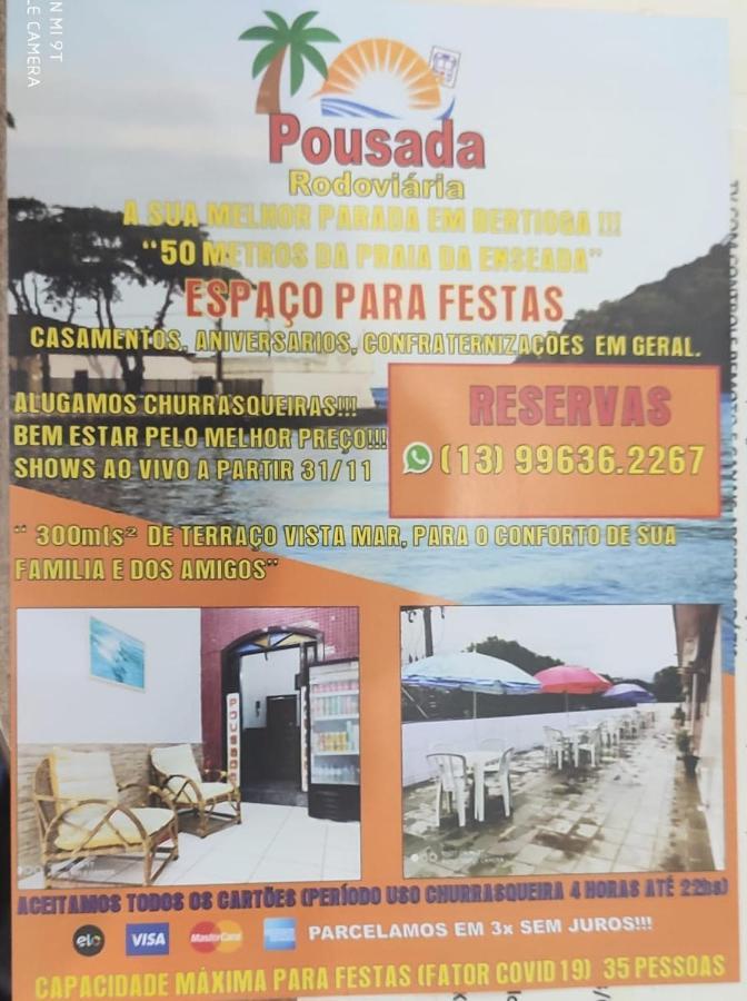 Pousada Rodoviaria Bertioga Bagian luar foto